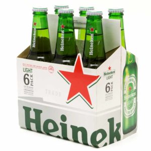 Alternative view of Heineken Beer